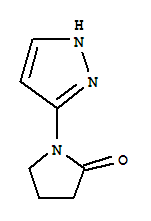 (9ci)-1-(1H-吡唑-3-基)-2-吡咯烷酮结构式_786700-16-1结构式