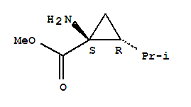 反式-1-氨基-2-(1-甲基乙基)-环丙烷羧酸甲酯结构式_787522-21-8结构式