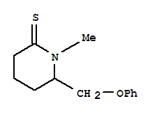 1-甲基-6-(苯氧基甲基)-2-哌啶硫酮结构式_787636-59-3结构式