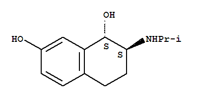 反式-(9ci)-1,2,3,4-四氢-2-[(1-甲基乙基)氨基]-1,7-萘二醇结构式_790170-88-6结构式