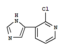 (9CI)-2-氯-3-(1H-咪唑-4-基)-吡啶结构式_790262-80-5结构式