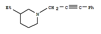 (9CI)-3-乙基-1-(3-苯基-2-丙炔)-哌啶结构式_790655-96-8结构式