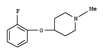 (9CI)-4-(2-氟苯氧基)-1-甲基-哌啶结构式_790667-57-1结构式