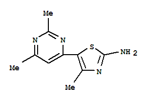 2-Thiazolamine,5-(2,6-dimethyl-4-pyrimidinyl)-4-methyl-(9ci) Structure,790706-79-5Structure
