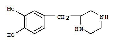 (9CI)-2-甲基-4-(2-哌嗪甲基)-苯酚结构式_791046-92-9结构式