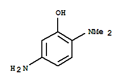 (9CI)-5-氨基-2-(二甲基氨基)-苯酚结构式_791548-93-1结构式