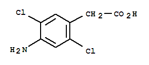1-(4-氨基-2,5-二氯苯基)-乙酸结构式_792916-43-9结构式