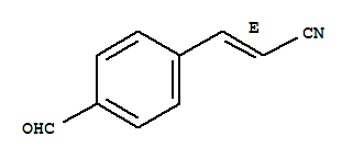 (2e)-(9ci)-3-(4-甲酰基苯基)-2-丙烯腈结构式_79382-88-0结构式