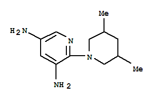 3,5-Pyridinediamine,2-(3,5-dimethyl-1-piperidinyl)-(9ci) Structure,794471-60-6Structure