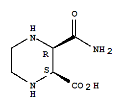 顺式-(9ci)-3-(氨基羰基)-2-哌嗪羧酸结构式_79744-11-9结构式
