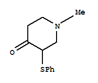 (9ci)-1-甲基-3-(苯基硫代)-4-哌啶酮结构式_798544-08-8结构式