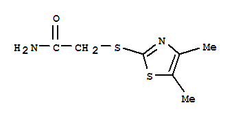 (5ci)-2-(4,5-二甲基-2-噻唑硫代)-乙酰胺结构式_798555-24-5结构式