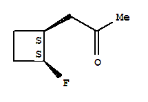 顺式-(9ci)-1-(2-氟环丁基)-2-丙酮结构式_79877-99-9结构式
