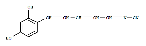(8ci)-[5-(2,4-二羟基苯基)-2,4-戊二烯基]-氨腈结构式_801141-82-2结构式