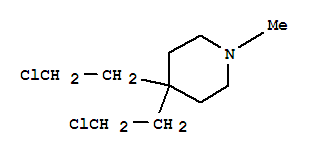 (8CI)-4,4-双(2-氯乙基)-1-甲基-哌啶结构式_801144-27-4结构式