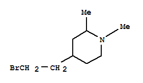 (8CI)-4-(2-溴乙基)-1,2-二甲基-哌啶结构式_801150-44-7结构式