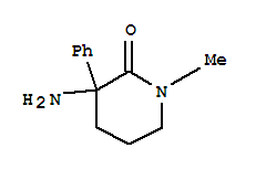 (8ci)-3-氨基-1-甲基-3-苯基-2-哌啶酮结构式_801151-81-5结构式