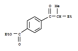 (9ci)-4-(2-甲基-1-氧代丁基)-苯甲酸乙酯结构式_801303-26-4结构式