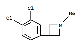 (8ci)-3-(3,4-二氯苯基)-1-甲基-氮杂丁烷结构式_801983-03-9结构式