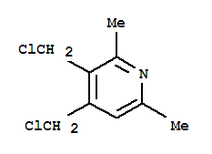 (8CI)-3,4-双(氯甲基)-2,6-二甲基吡啶结构式_802045-00-7结构式