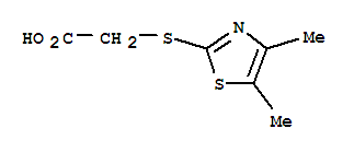 Acetic acid,[(4,5-dimethyl-2-thiazolyl)thio]-(8ci) Structure,802274-42-6Structure