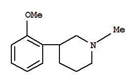 (8CI)-3-(o-甲氧基苯基)-1-甲基-哌啶结构式_802292-30-4结构式