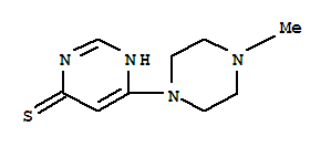 (8ci)-6-(4-甲基-1-哌嗪)-4-嘧啶硫醇结构式_802314-51-8结构式