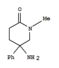 (8ci)-5-氨基-1-甲基-5-苯基-2-哌啶酮结构式_802555-69-7结构式
