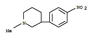 (8CI)-1-甲基-3-(p-硝基苯基)-哌啶结构式_802580-62-7结构式