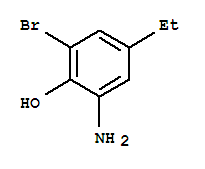 (9CI)-2-氨基-6-溴-4-乙基-苯酚结构式_802910-59-4结构式