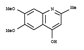 (9ci)-6,7-二甲氧基-2-甲基-4-羟基喹啉结构式_803630-29-7结构式