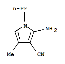2-氨基-4-甲基-1-丙基-1H-吡咯-3-甲腈结构式_804519-27-5结构式