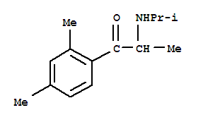 (9ci)-1-(2,4-二甲基苯基)-2-[(1-甲基乙基)氨基]-1-丙酮结构式_805945-90-8结构式