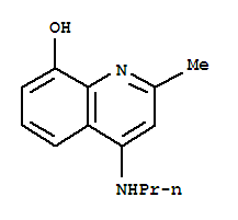 (9ci)-2-甲基-4-(丙基氨基)-8-羟基喹啉结构式_805965-40-6结构式