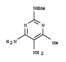  n2,6-二甲基-2,4,5-嘧啶三胺结构式_807262-55-1结构式