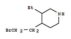 (9CI)-4-(2-溴乙基)-3-乙基-哌啶结构式_808100-55-2结构式