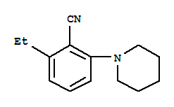 Benzonitrile,2-ethyl-6-(1-piperidinyl)-(9ci) Structure,808133-89-3Structure
