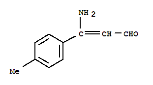 3-氨基-3-(4-甲基苯基)-2-丙烯醛结构式_80815-65-2结构式