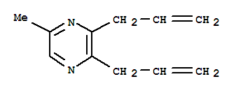 (9CI)-5-甲基-2,3-二-2-丙烯基-吡嗪结构式_80832-43-5结构式