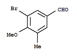 Benzaldehyde,3-bromo-4-methoxy-5-methyl-(9ci) Structure,808750-22-3Structure