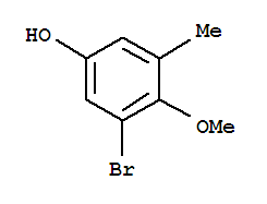 Phenol ,3-bromo-4-methoxy-5-methyl-(9ci) Structure,808750-23-4Structure