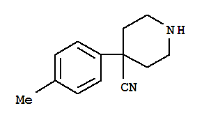 (9ci)-4-(4-甲基苯基)-4-哌啶甲腈结构式_815632-24-7结构式