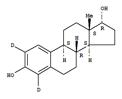17a-雌二醇-D2结构式_81586-94-9结构式