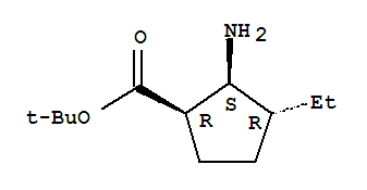 (1r,2s,3r)-(9ci)-2-氨基-3-乙基-环戊烷羧酸 1,1-二甲基乙酯结构式_816444-28-7结构式