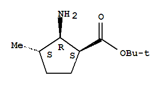 (1s,2r,3s)-(9ci)-2-氨基-3-甲基-环戊烷羧酸 1,1-二甲基乙酯结构式_816444-35-6结构式
