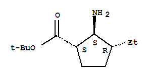 (1s,2s,3r)-(9ci)-2-氨基-3-乙基-环戊烷羧酸 1,1-二甲基乙酯结构式_820236-57-5结构式