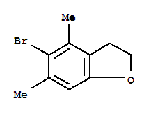 (9ci)-5-溴-2,3-二氢-4,6-二甲基-苯并呋喃结构式_820258-91-1结构式