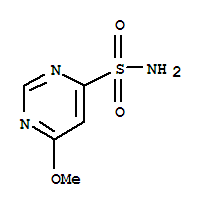 (9ci)-6-甲氧基-4-嘧啶磺酰胺结构式_82341-71-7结构式