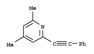 (9CI)-2,4-二甲基-6-(苯基乙炔)-吡啶结构式_824389-28-8结构式