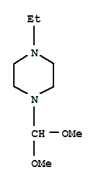 (9ci)-1-(二甲氧基甲基)-4-乙基-哌嗪结构式_82502-65-6结构式